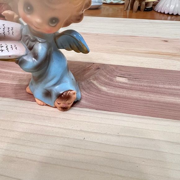 Vintage Josef Originals Angel Boy Figurine Christmas Ornament Holiday Decor - Picture 5 of 10